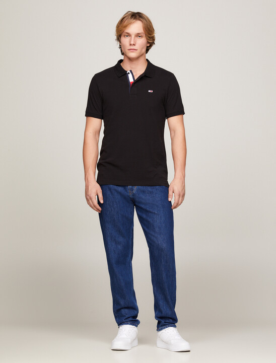 Tommy Jeans 旗幟修身 Polo 恤
