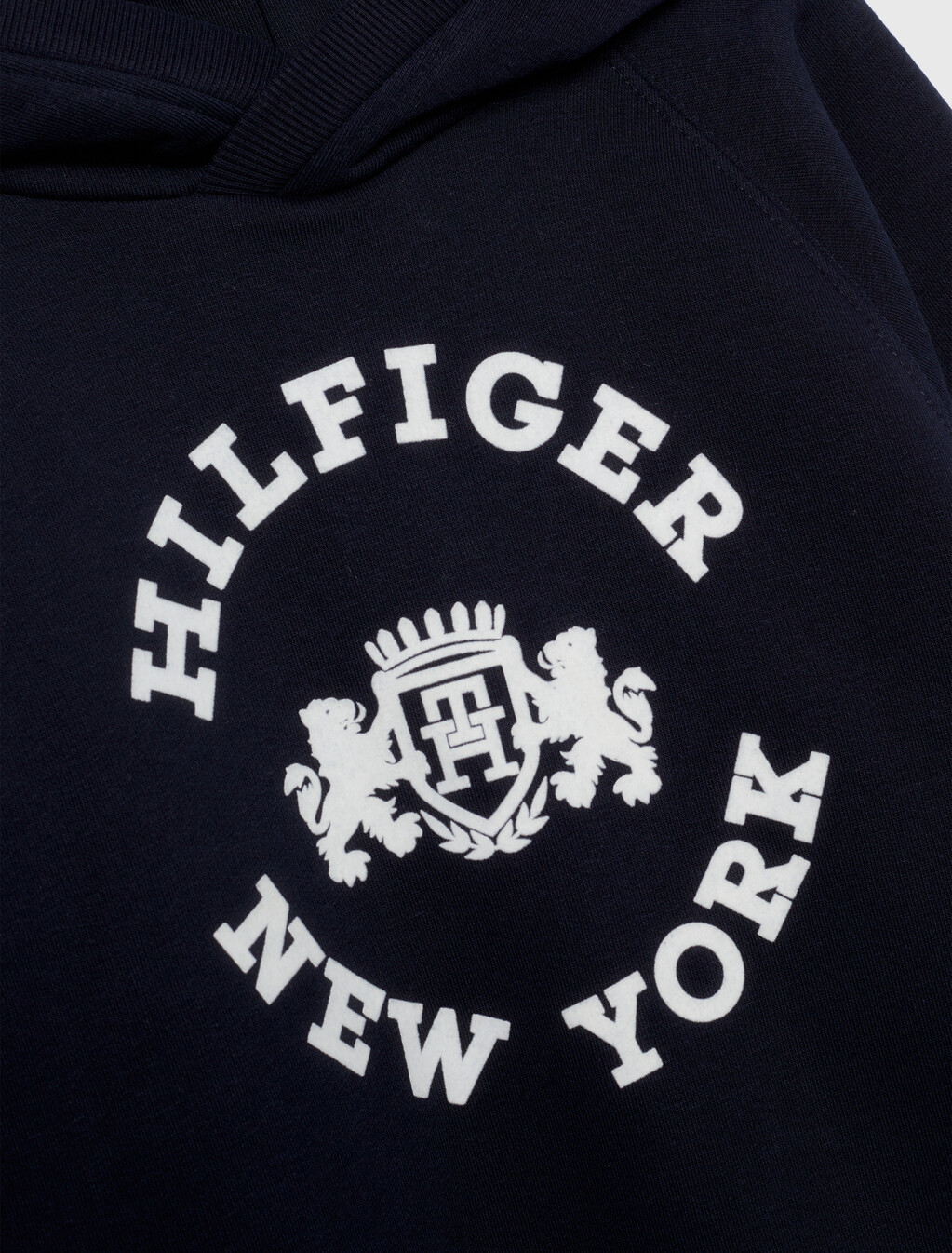 Girls Hilfiger Crest Hoodie Dress, Desert Sky, hi-res