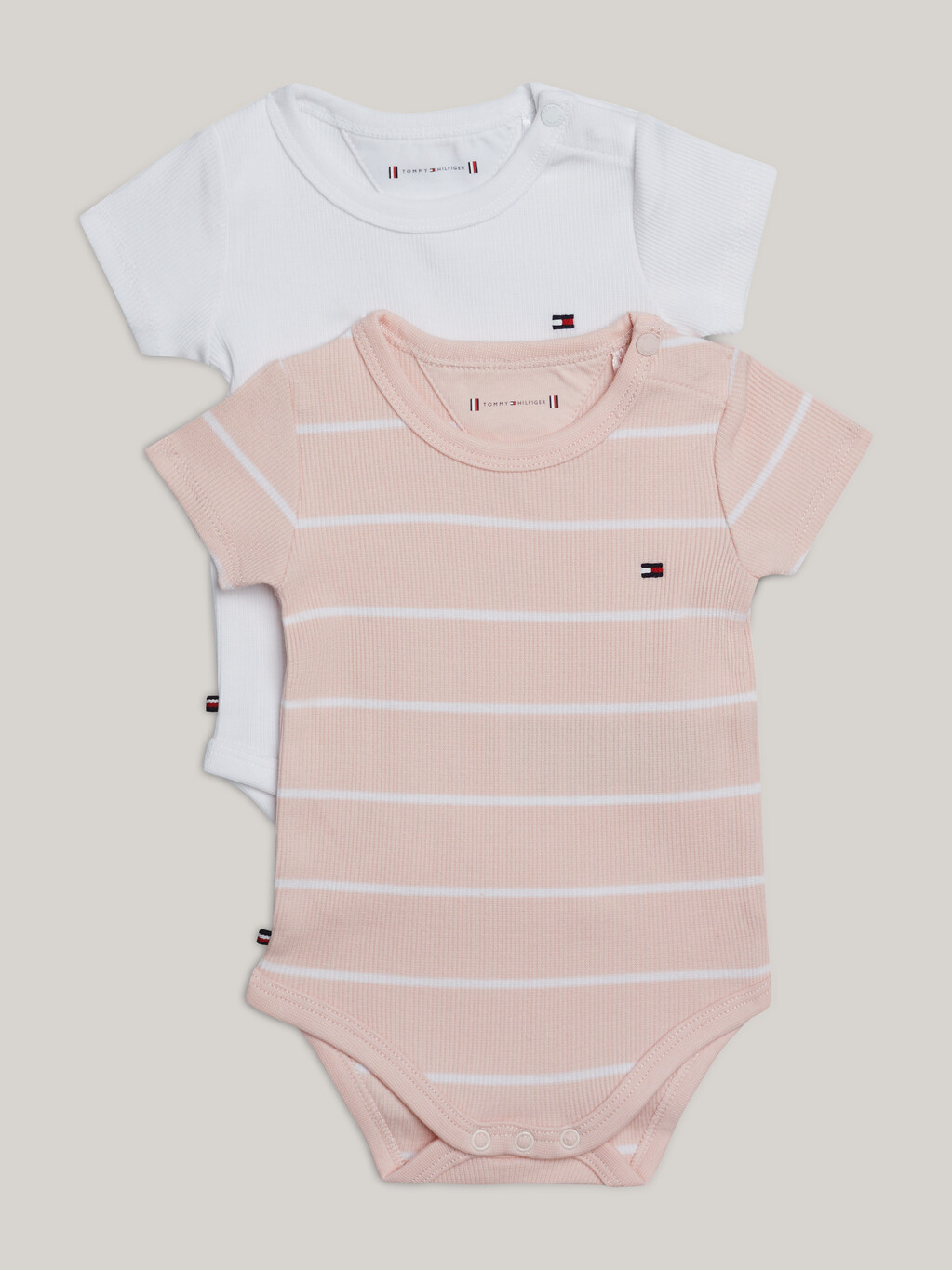 2-Pack Ribbed Logo Bodysuits Gift Box, Whimsy Pink, hi-res