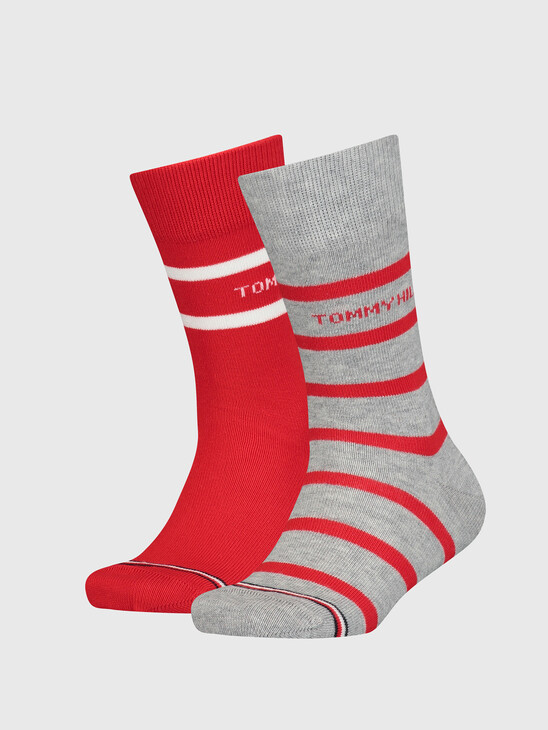 Tommy Hilfiger Kids Breton Stripe Socks 2 Pack