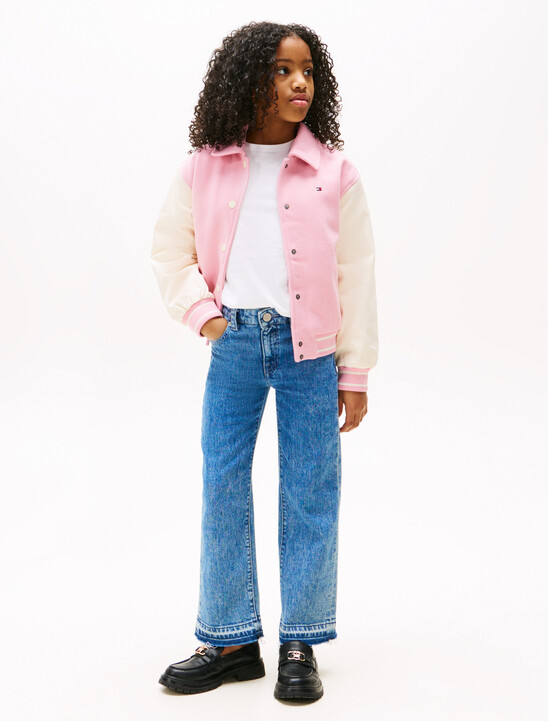 Back Logo Varsity Bomber Jacket