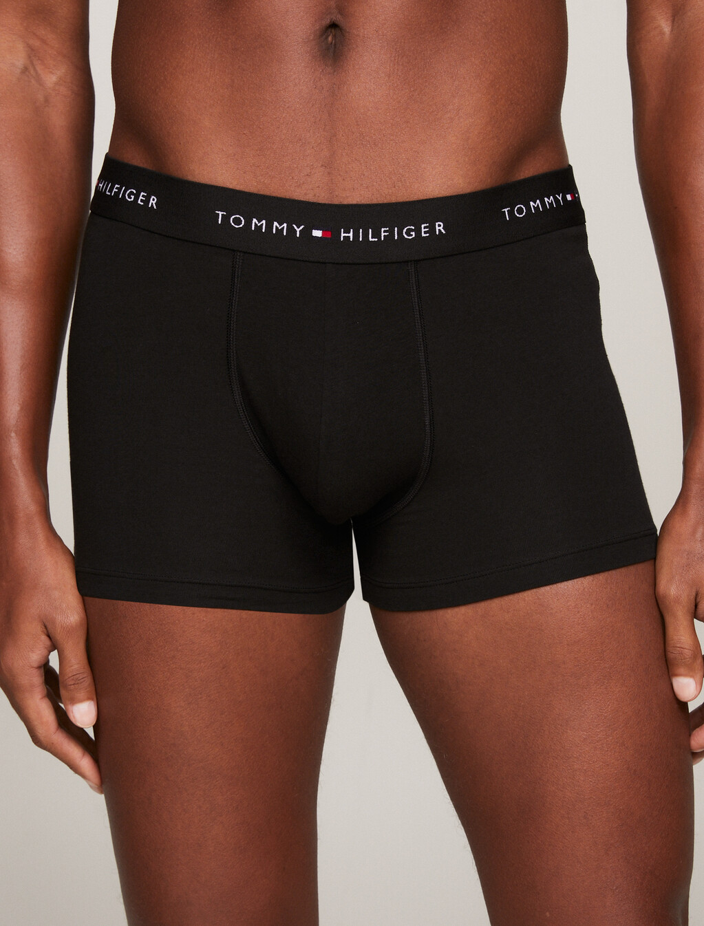 3-Pack Logo Waistband Trunks, Black/Black/Black, hi-res