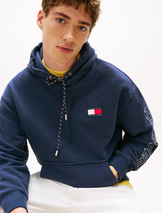 Hilfiger Sailing 航海風寬鬆後背標誌連帽衫
