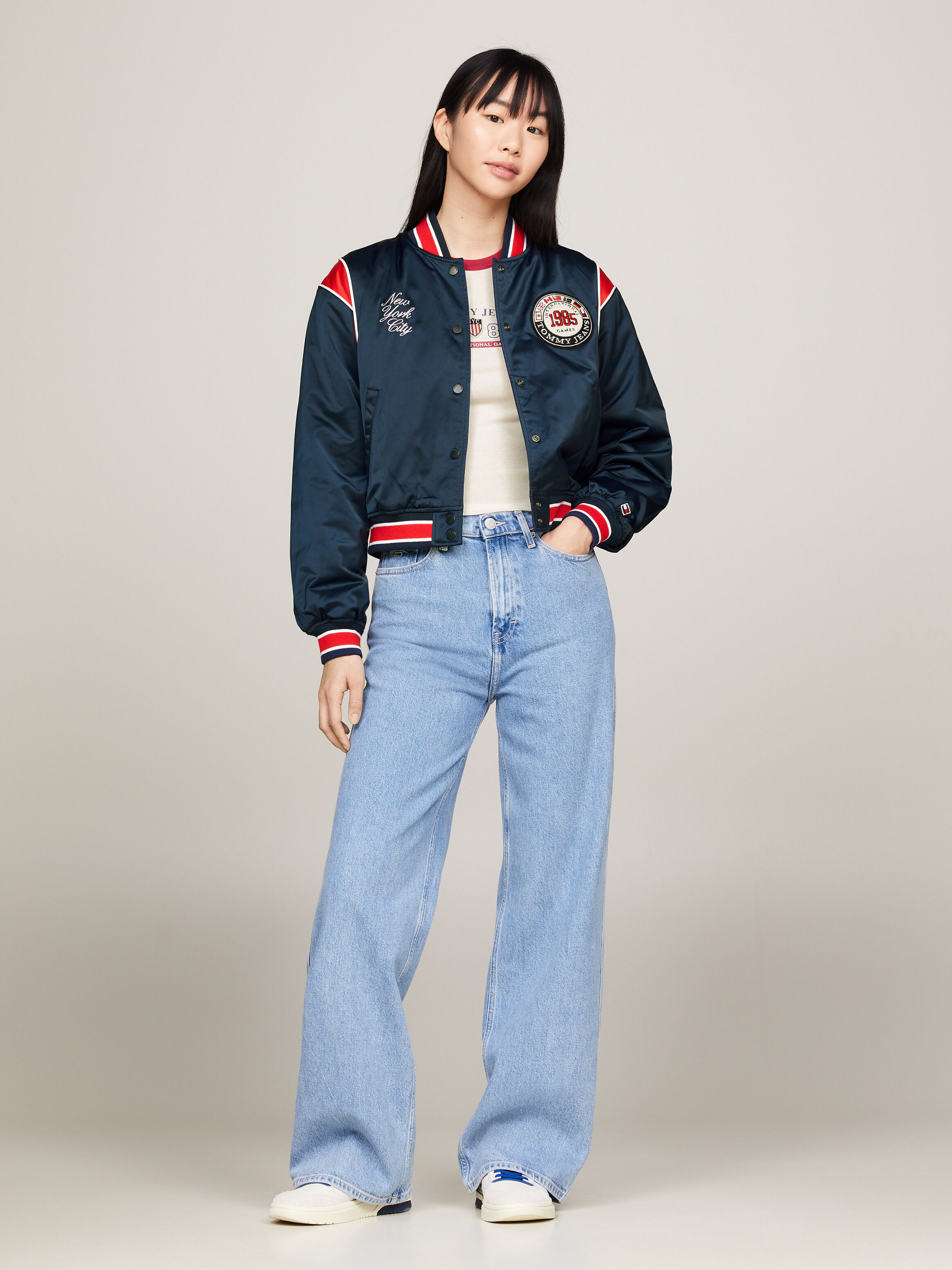 Tommy hilfiger varsity jacket womens outlet