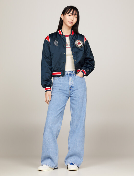 TJ x INTERNATIONAL GAMES 緞面飛行員外套