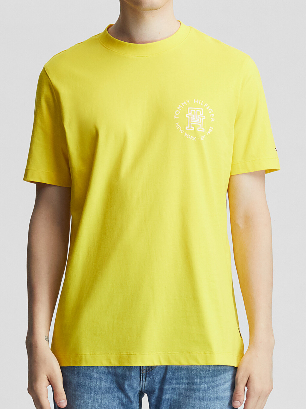 Hilfiger Crafted Logo T-Shirt, Vivid Yellow, hi-res