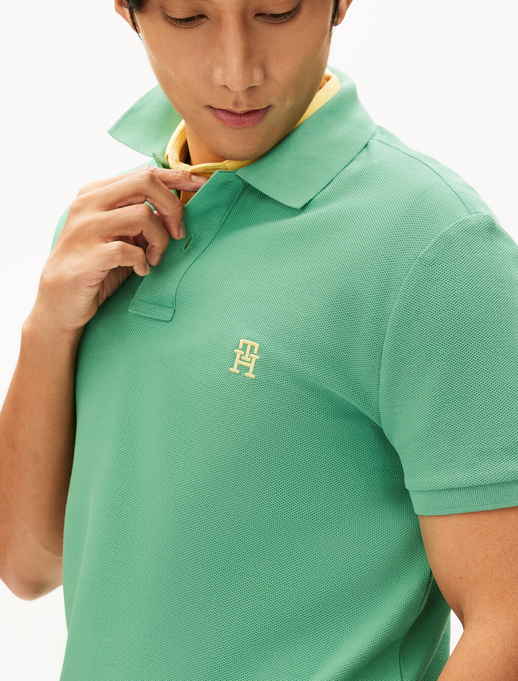 Monogram Logo Regular Polo, Fort Green, hi-res