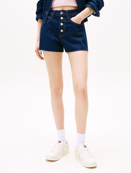 Button Fly Regular Denim Shorts