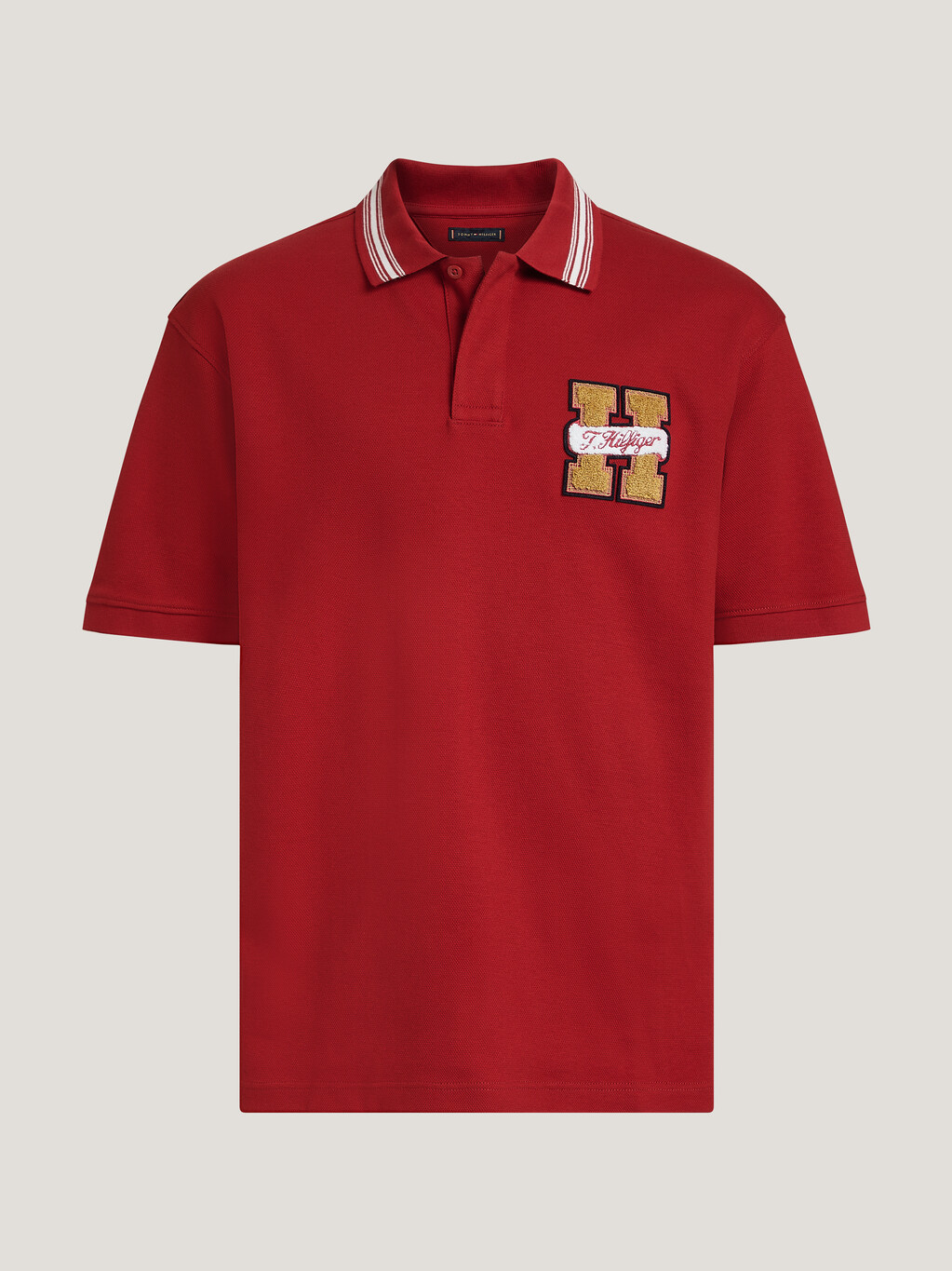 農曆新年 Hilfiger 學院風 Polo 衫, Arizona Red, hi-res
