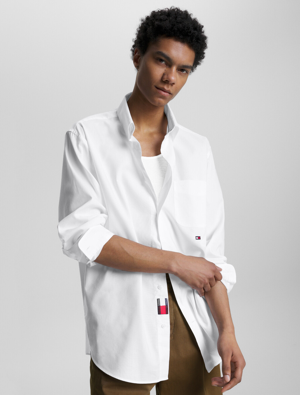 Tommy Hilfiger X Shawn Mendes 牛津恤衫, Optic White, hi-res