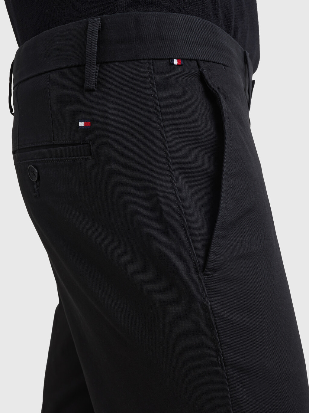 1985 Collection Denton Fitted Chinos, Black, hi-res