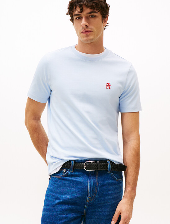 Contrast TH Monogram Embroidery T-Shirt