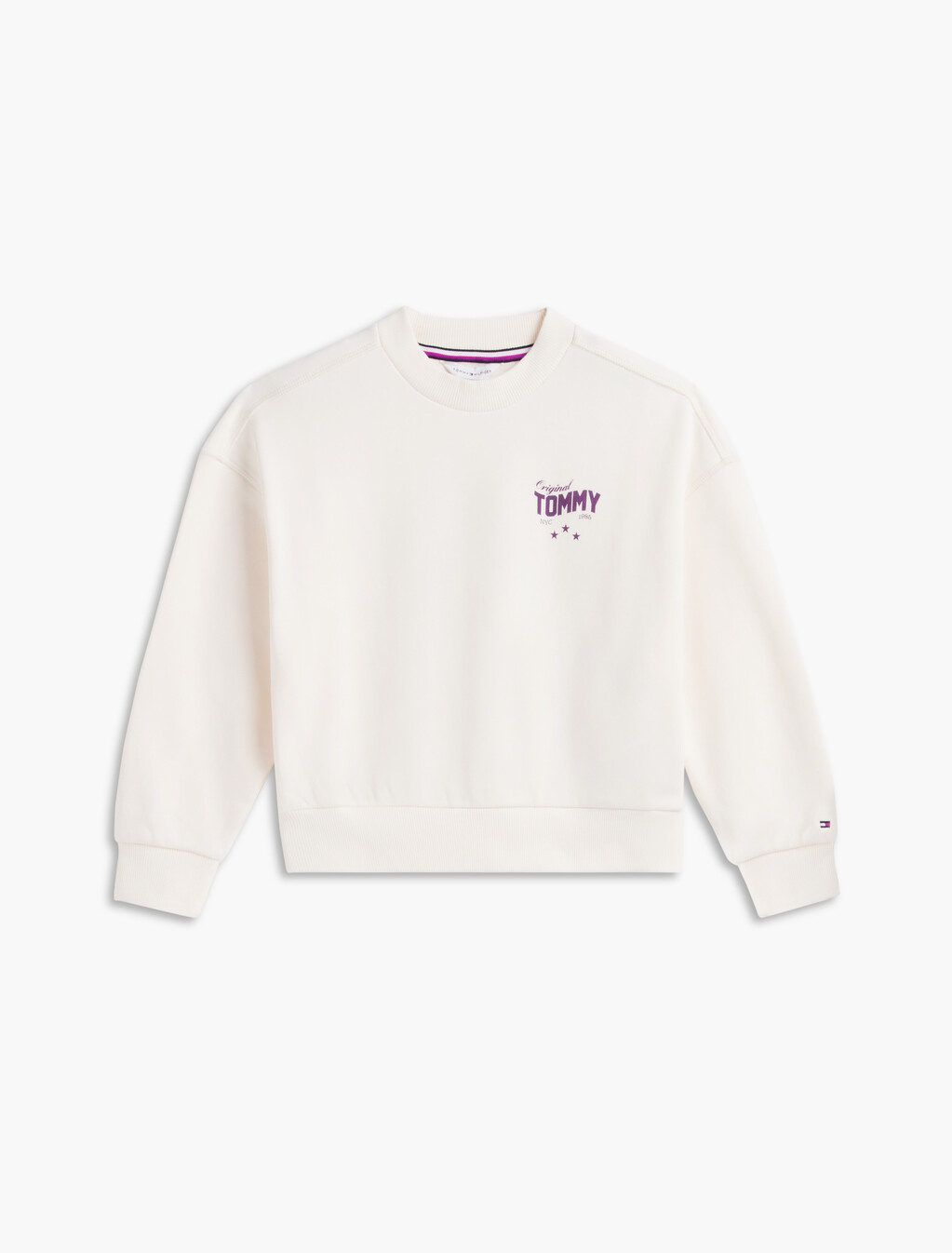 星星圖案後背衛衣, Off White, hi-res