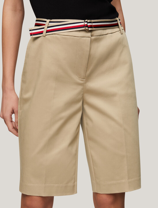 Belted Bermuda Shorts