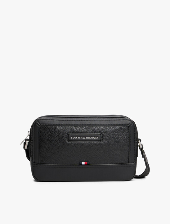 Pebble Grain Logo Crossbody Reporter Bag