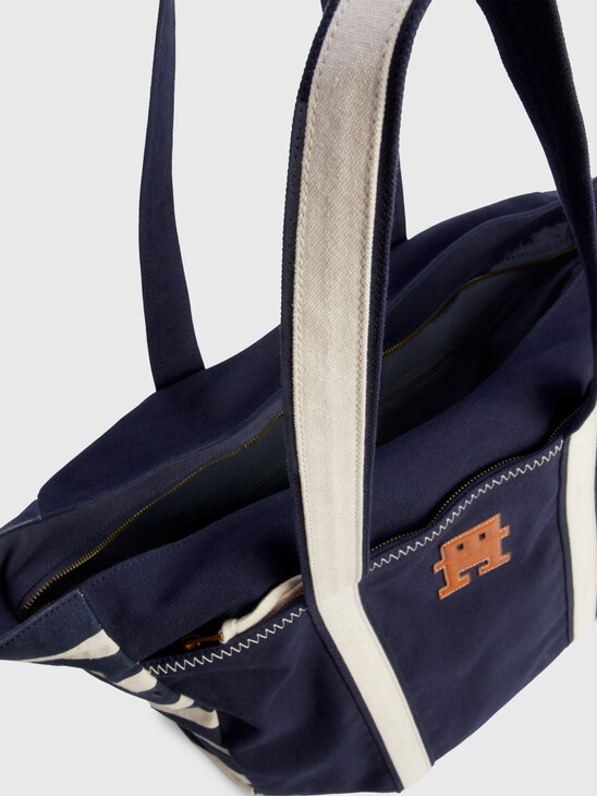 PREP BRETON STRIPE CANVAS TOTE