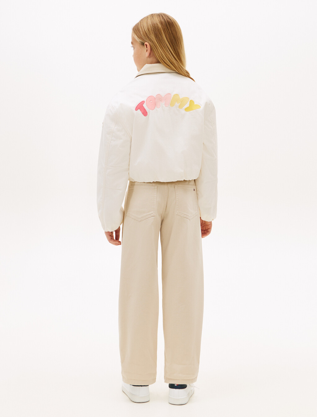 Textured Back Logo Relaxed Jacket, Ancient White, hi-res