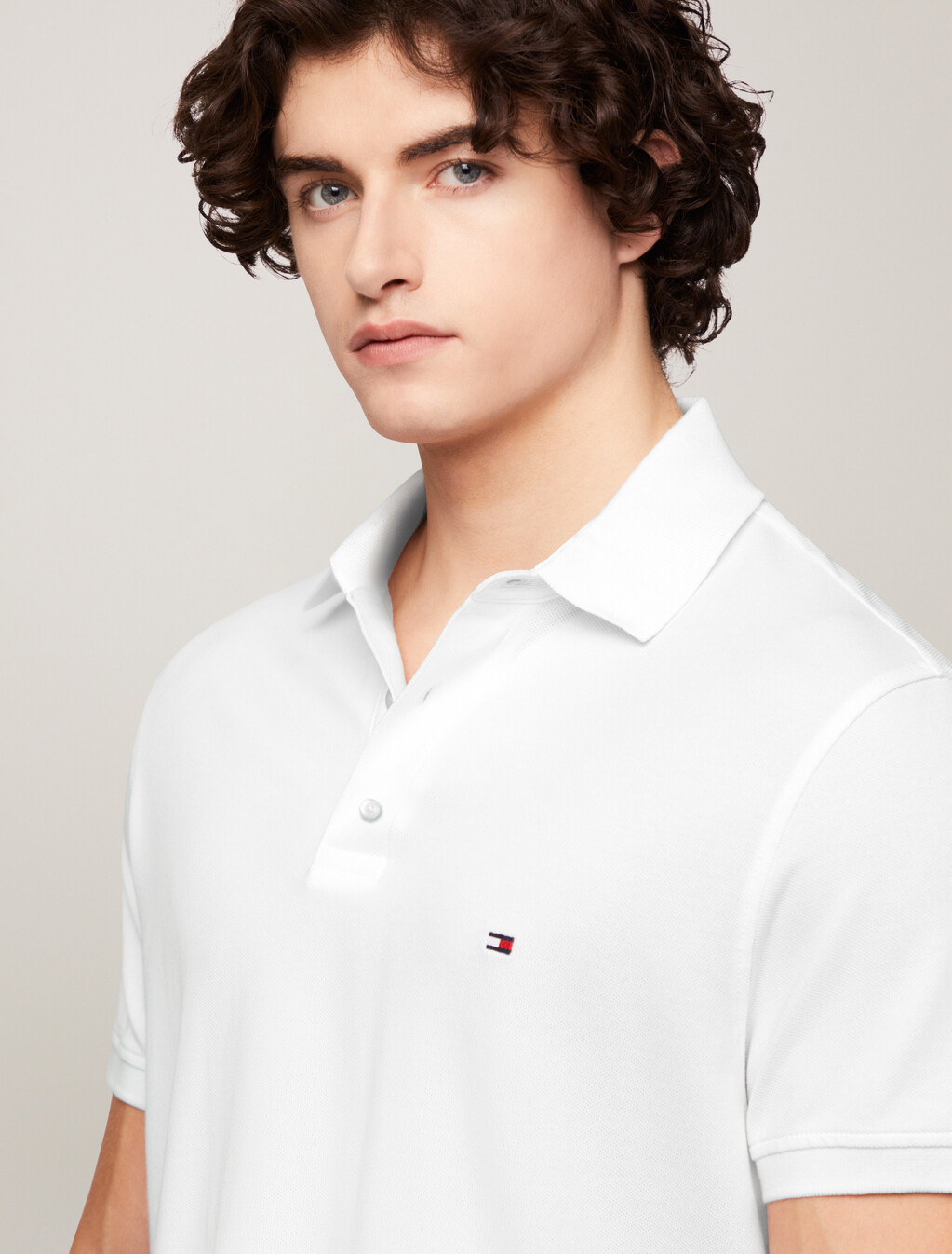 1985 系列修身 Polo 衫, White, hi-res