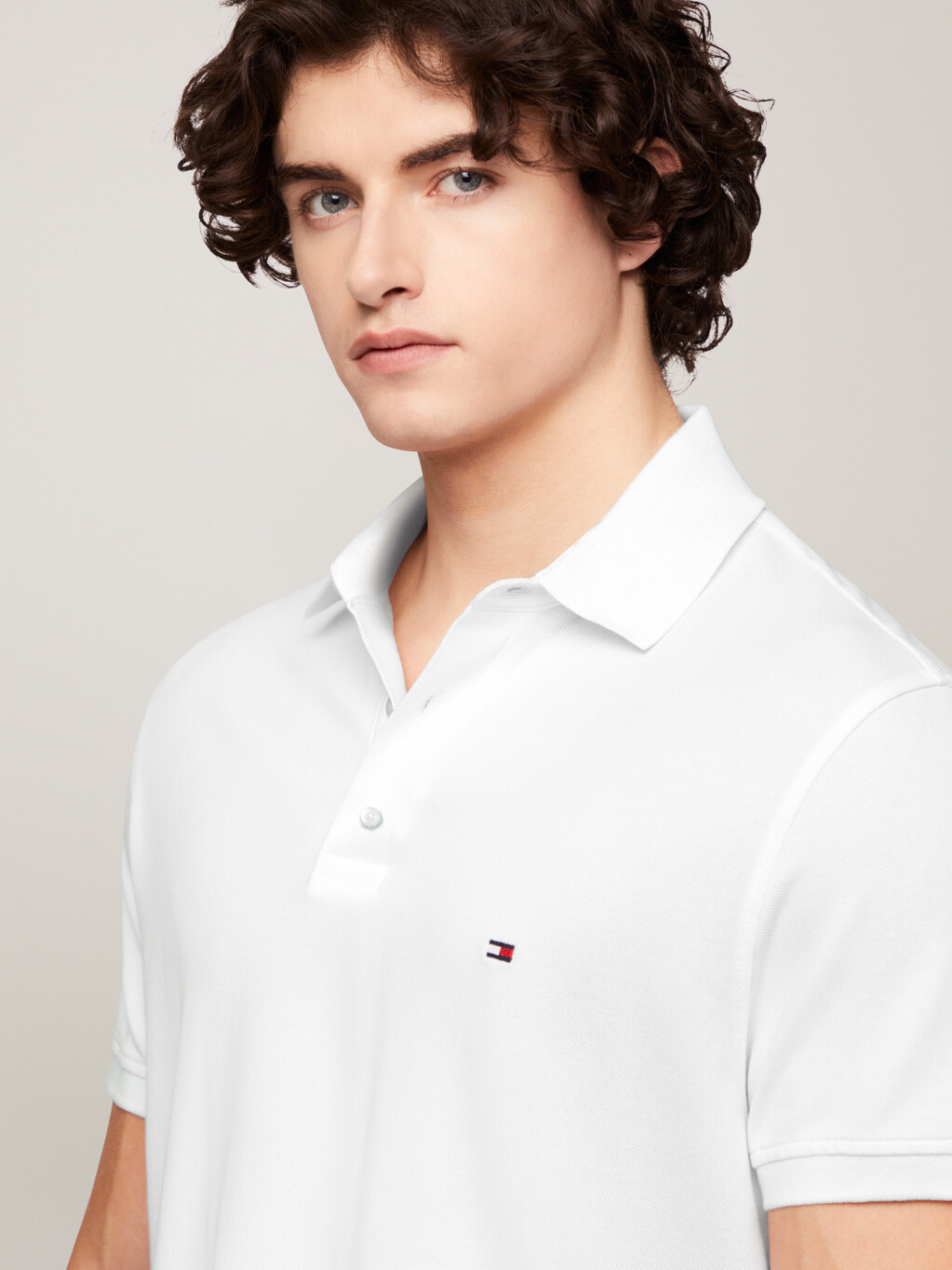 1985 Collection Slim Fit Polo, White, hi-res