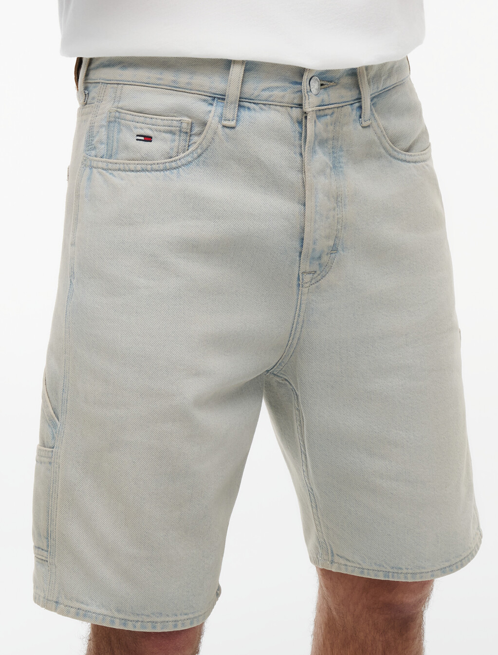 Jaimie Relaxed Carpenter Denim Shorts, Denim Light, hi-res