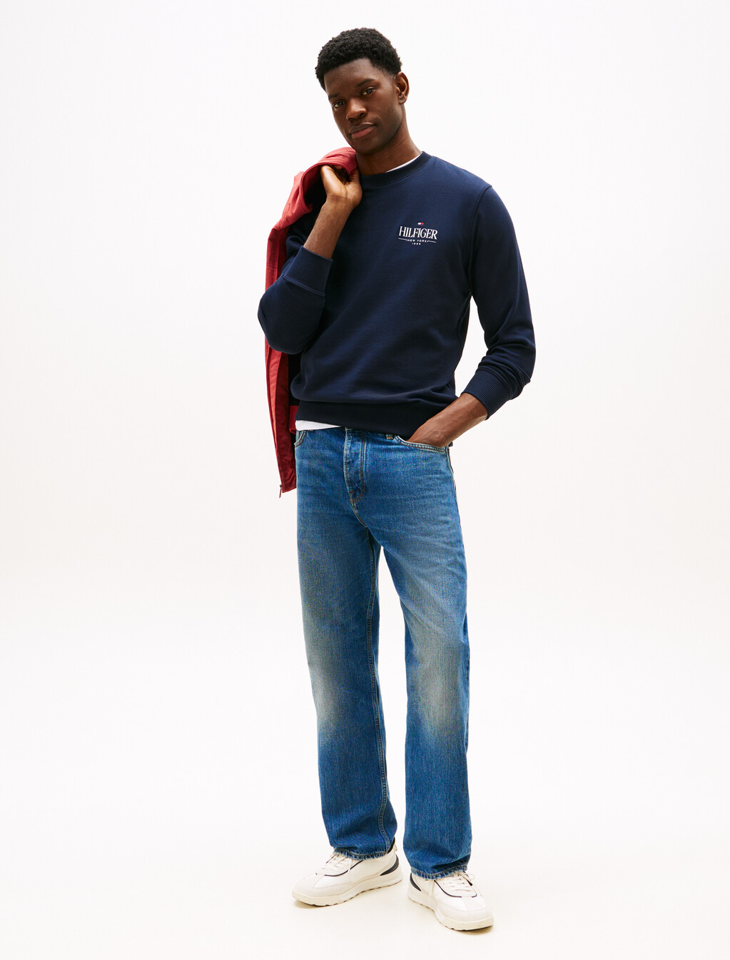 Hilfiger Logo Sweatshirt, Desert Sky, hi-res