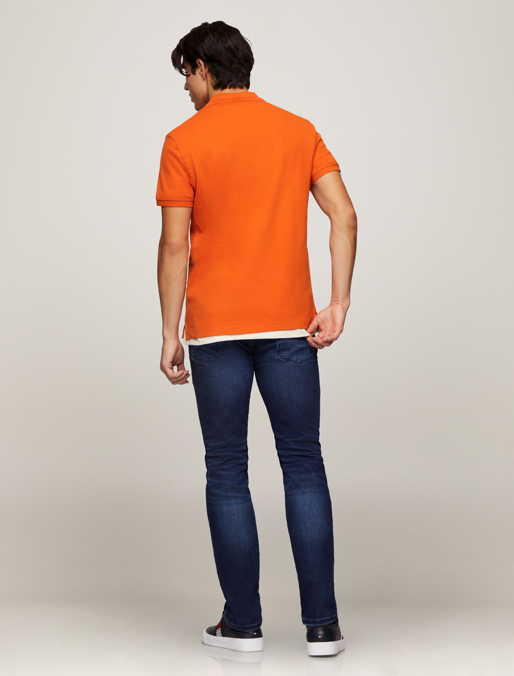 1985 標準版型 Polo 恤, Bonfire Orange, hi-res