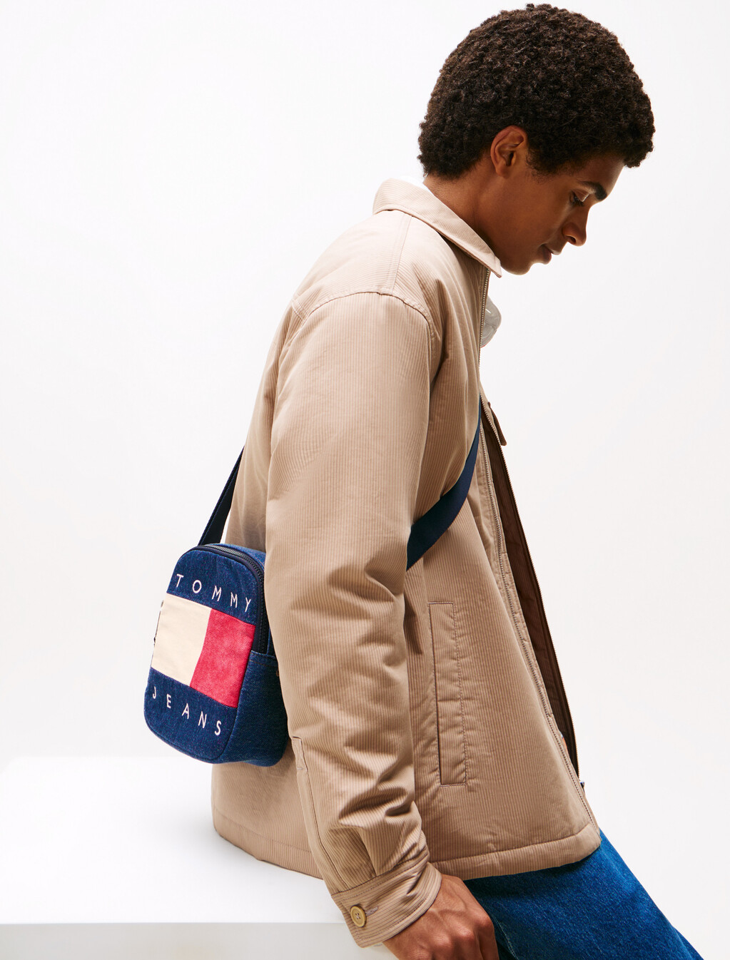 Archive 牛仔記者包, Denim, hi-res