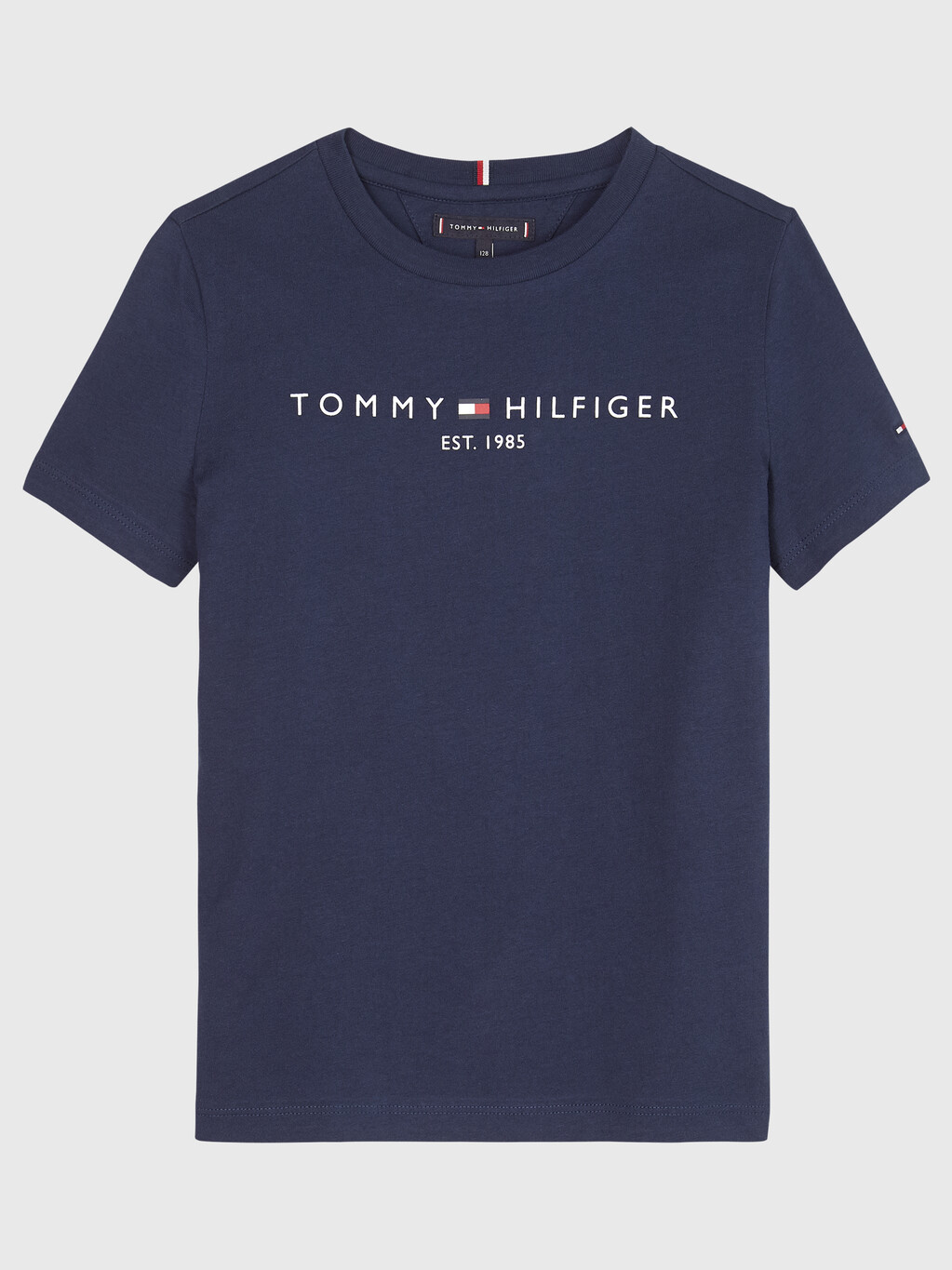Essential 有機棉標誌 T 恤, Twilight Navy, hi-res