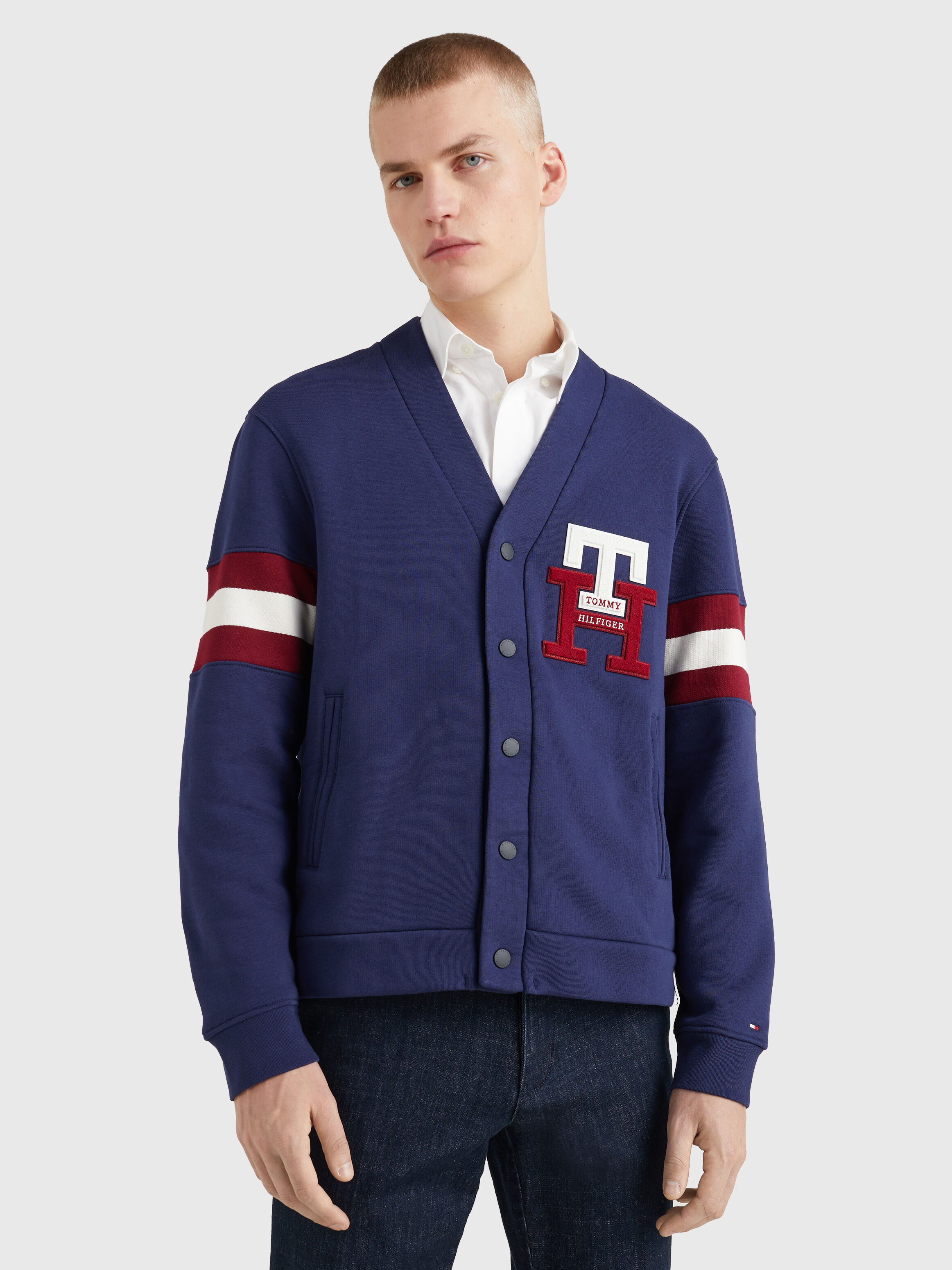 Tommy hilfiger best sale navy cardigan