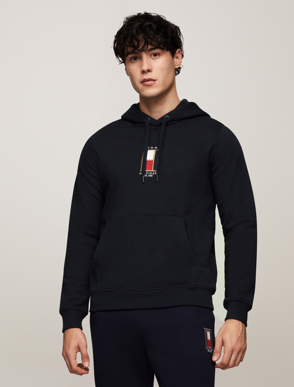 Vertical Flag Drawstring Hoody, Desert Sky, hi-res