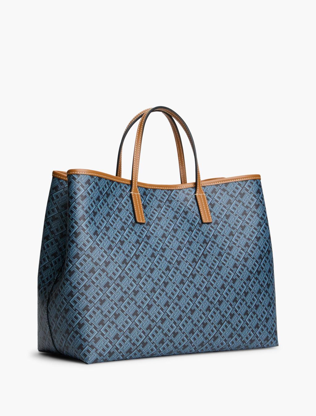 TH Monoplay Global Stripe Crossbody Satchel, Space Blue, hi-res