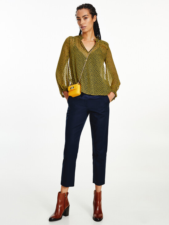 STRETCH COTTON SLIM FIT TROUSERS
