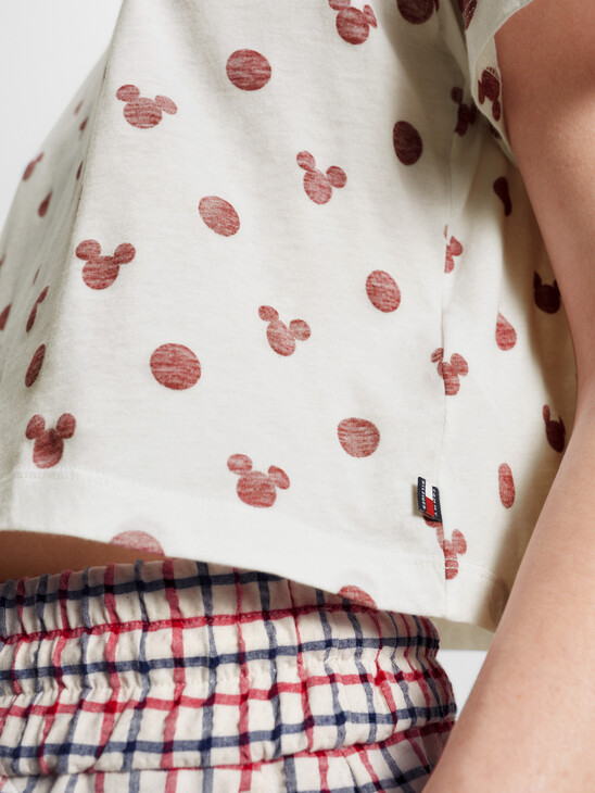 Disney X Tommy Polka Dot Cropped T-Shirt