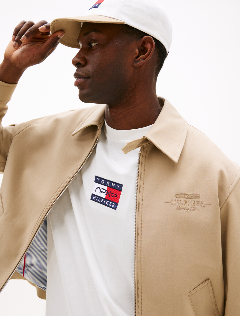 The APXGP Collection Tonal Embroidery Ivy Jacket, Camel, hi-res