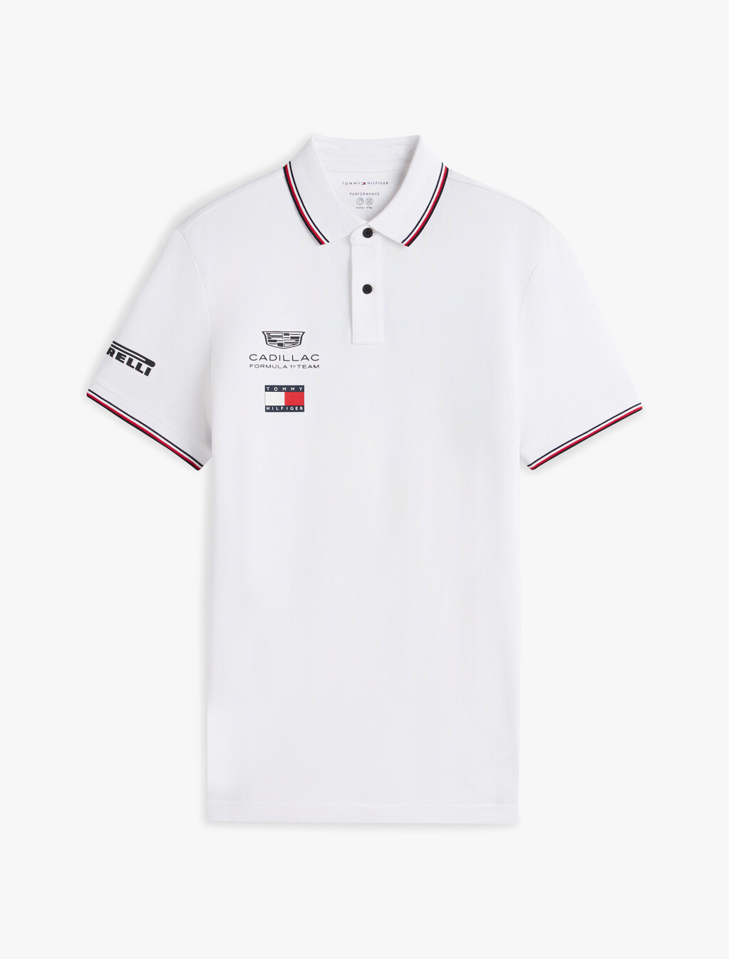 TH x Cadillac Formula 1&reg; 車隊復刻版 Polo 衫, White, hi-res