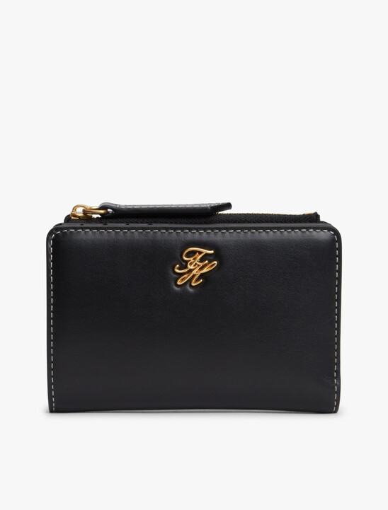 Script Monogram Leather Billfold Wallet