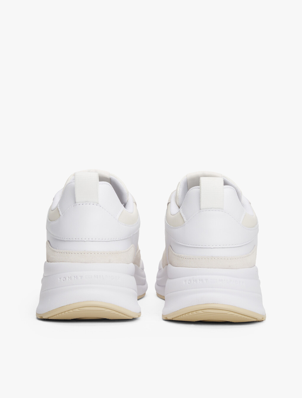 TH Monogram Chunky Trainers, White/Ivory Petal, hi-res