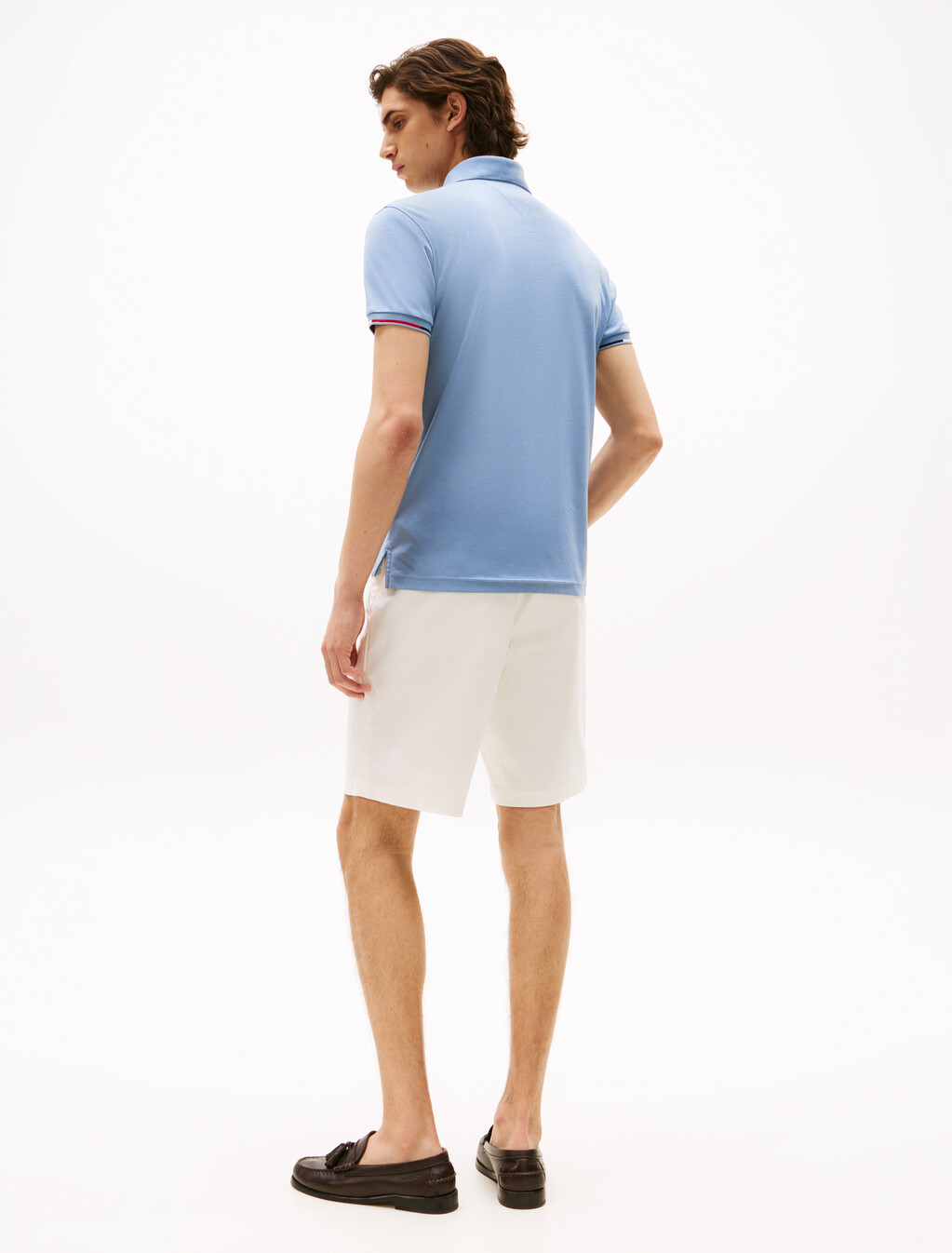 修身版型標誌 Polo 衫, Brisk Blue, hi-res