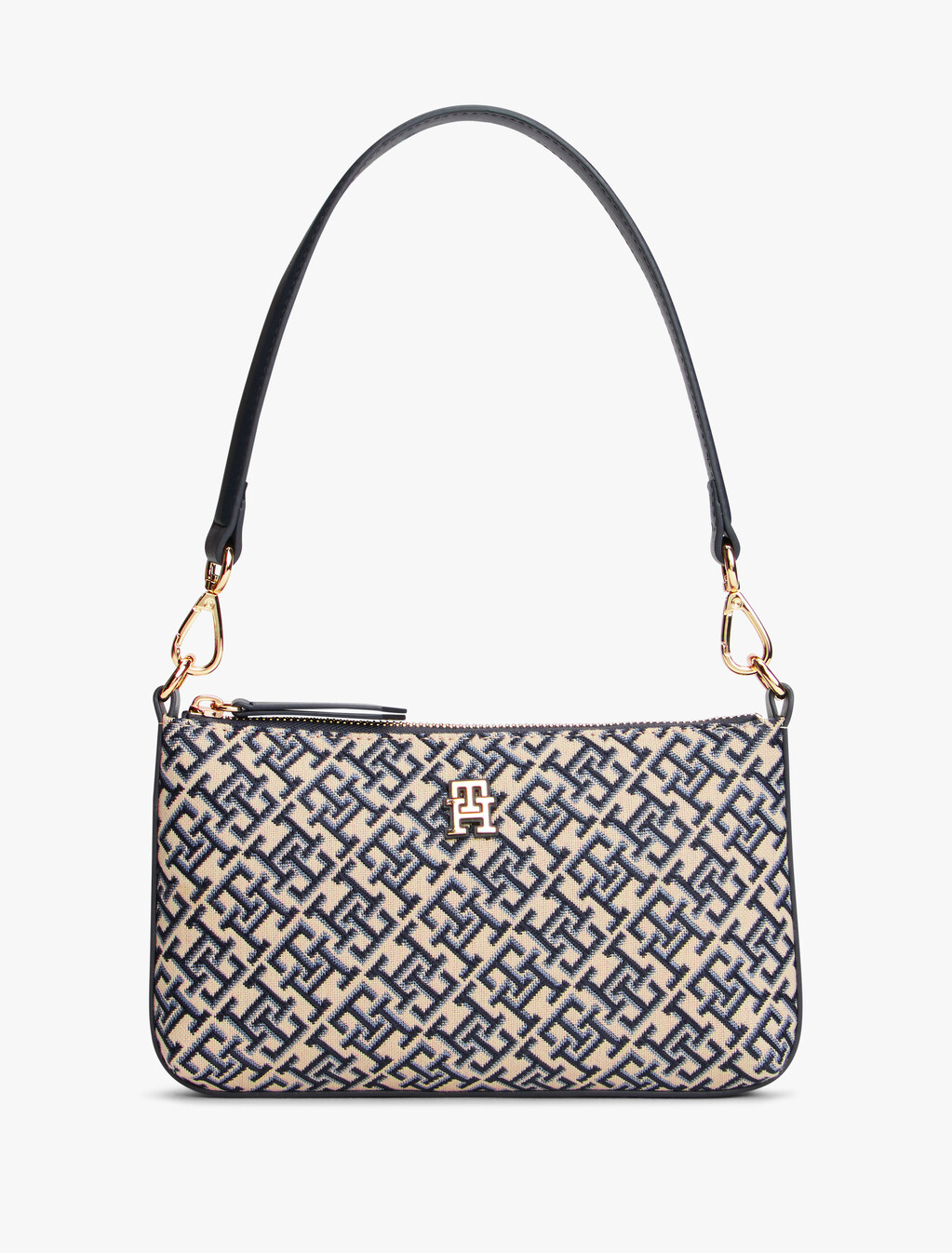 Monogram Jacquard Shoulder Pouch, Space Blue, hi-res