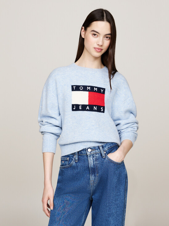 Mélange Relaxed Jumper with Wool