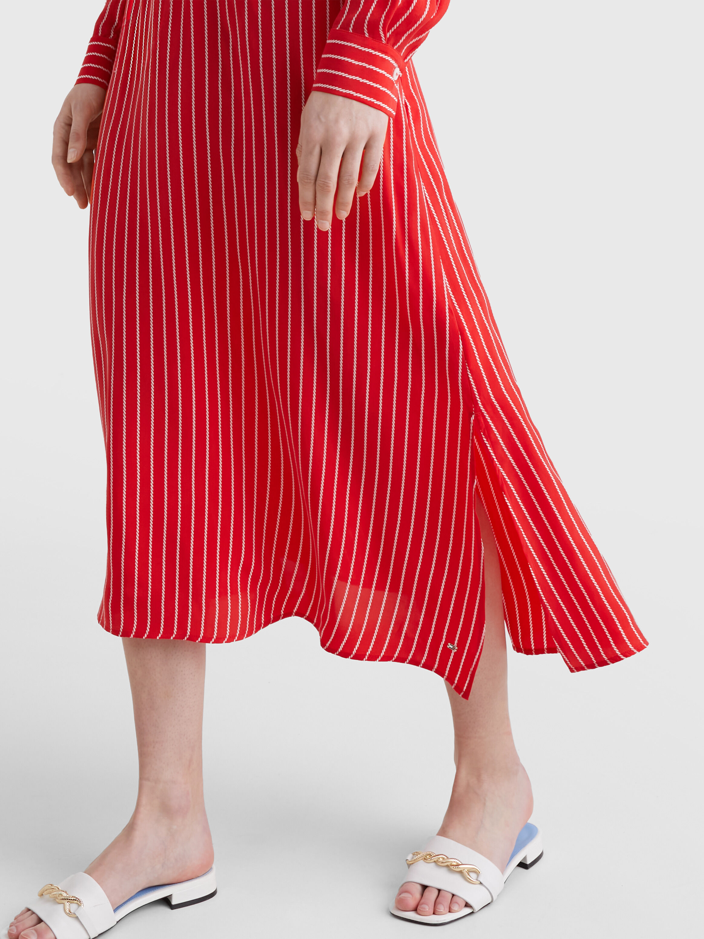 Striped skirt fit deals
