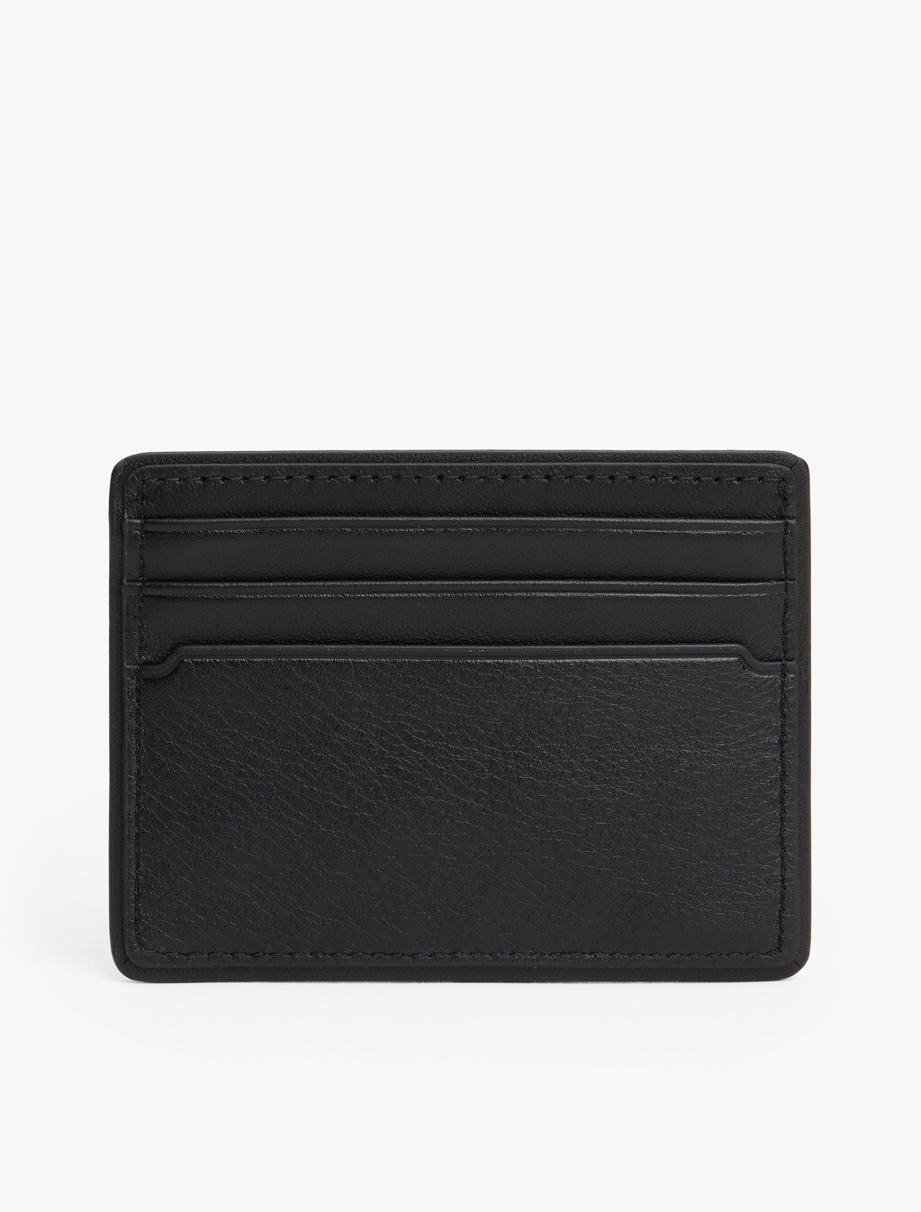 Corporate Leather Credit Card Holder, Black, hi-res