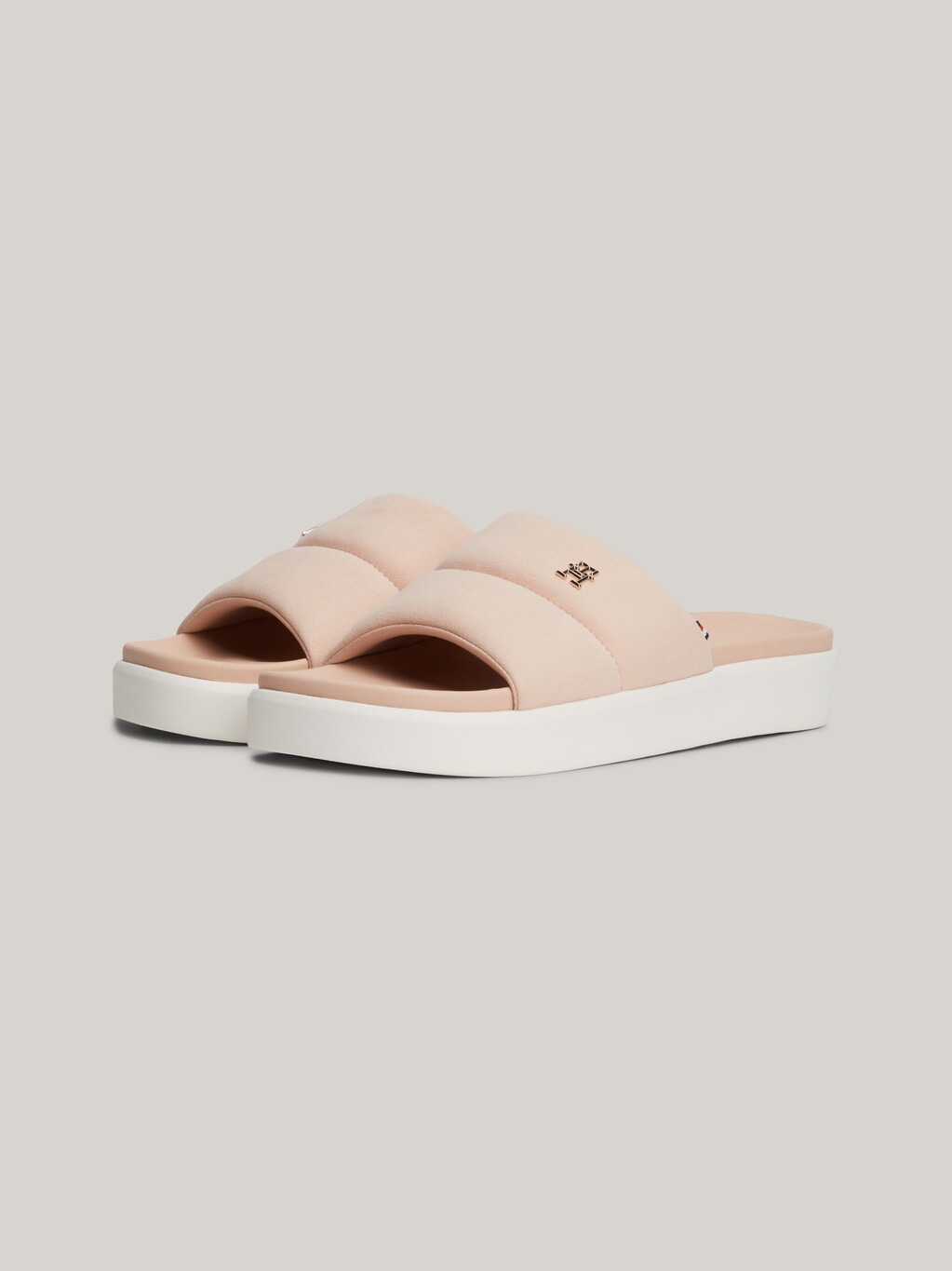 Casual Chic Platform Pool Slides, Pink Bloom, hi-res