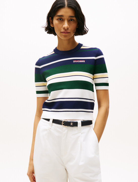 Hilfiger Sailing 航海風短袖毛衣