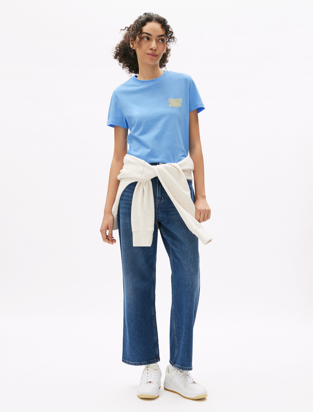 Bubble Logo Crew Neck T-Shirt, Sugarplum Blue, hi-res