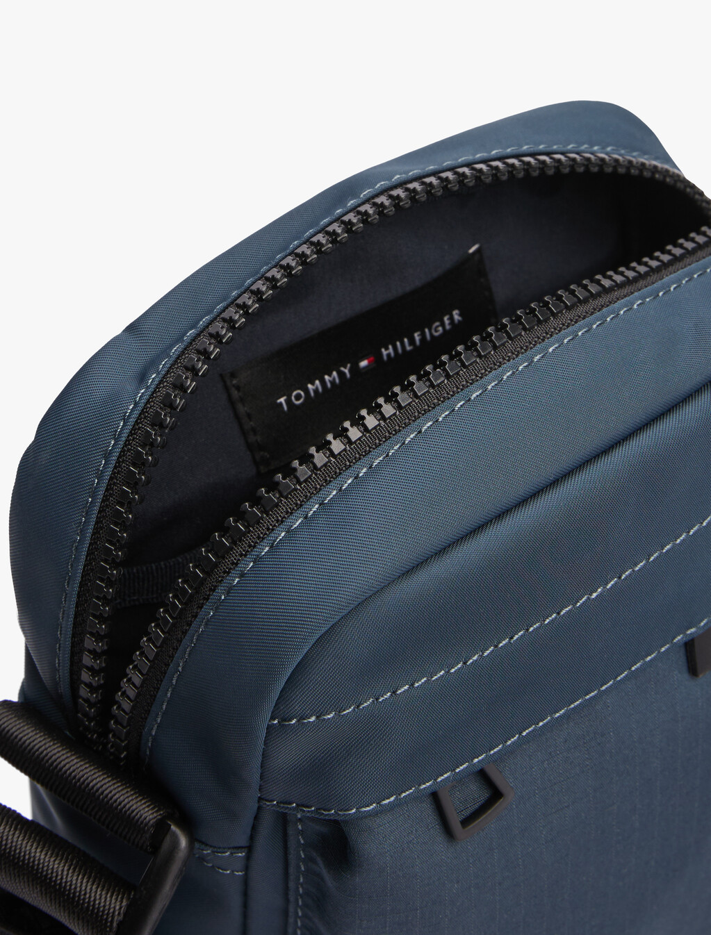 Rubberised Logo Reporter Bag, Military Denim, hi-res