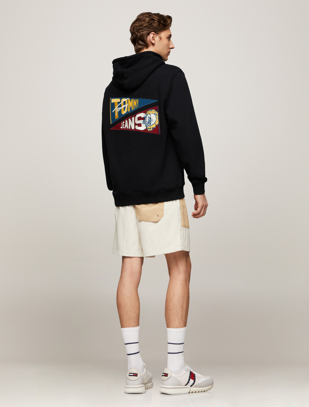 Uni Flag Tiger Hoodie, Black, hi-res