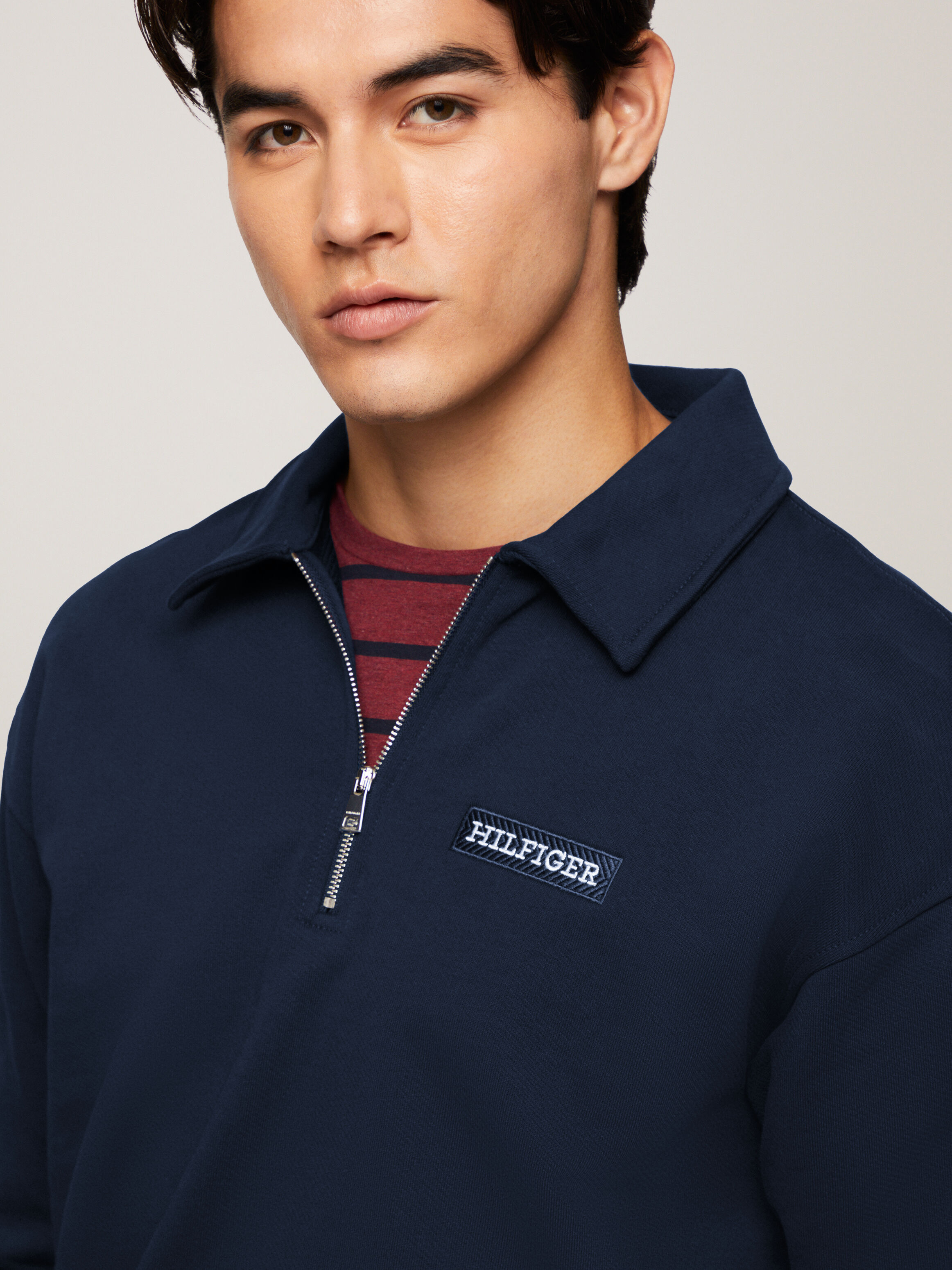 ★未使用★BRIEFING HALF ZIP SHIRT 3XL Monotype Half Zip Sweatshirt | blue | Tommy Hilfiger Hong Kong