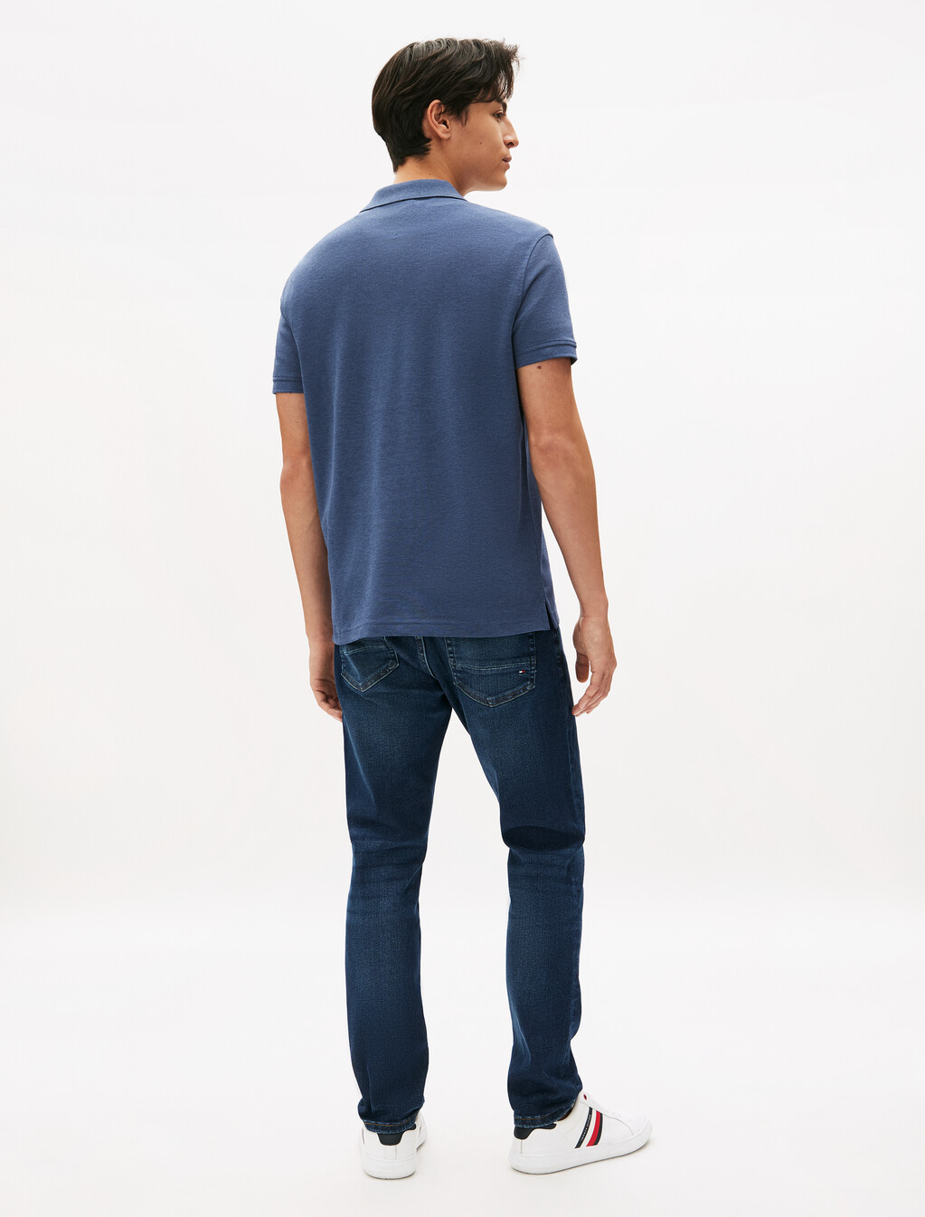 1985 標準版型 Polo 衫, Faded Indigo Heather, hi-res