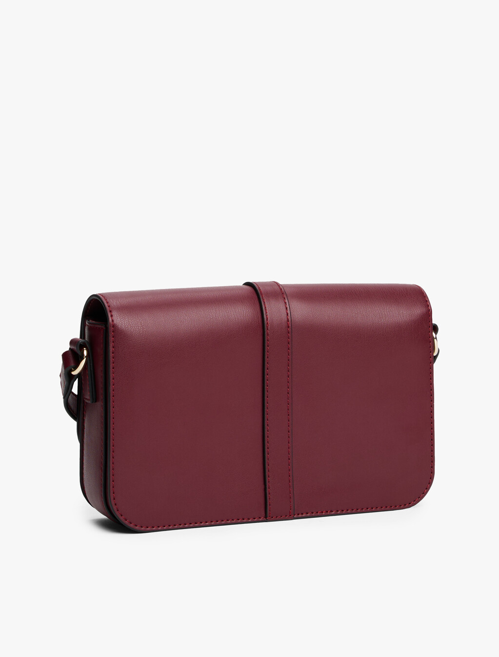 TH Monogram Flap Crossbody Bag, Deep Rouge, hi-res